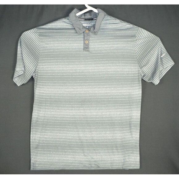 Nike Golf Tour Performance Polo Shirt Men's‎ Large Short Sleeve Dri-Fit Gray - Picture 1 of 4